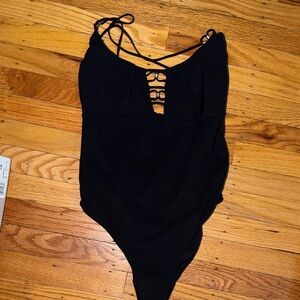 Stylish one piece bathing suit. Nanette lepore